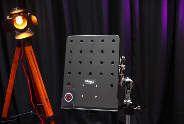 Stagg Perforated Music Stand Plate With Attachable Holder Arm