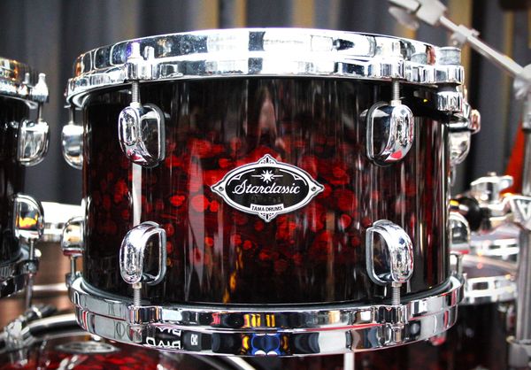 Tama Starclassic Performer 5-Piece Hyperdrive Birch Bubinga Shell Pack - Molten Red Burst