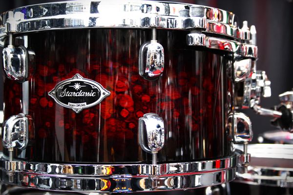 Tama Starclassic Performer 5-Piece Hyperdrive Birch Bubinga Shell Pack - Molten Red Burst