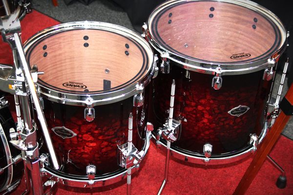 Tama Starclassic Performer 5-Piece Hyperdrive Birch Bubinga Shell Pack - Molten Red Burst