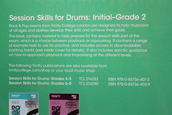 Trinity Session Skills For Drums - Initial Grade 2 Book